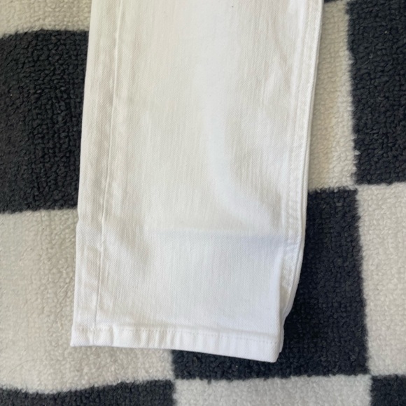 MOTHER the mid rise dazzler ankle the fairest of them all white jeans size 26 - Picture 4 of 9